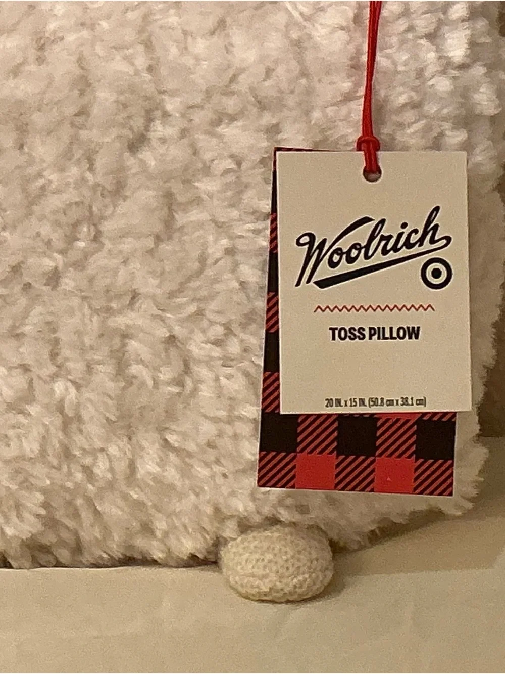 Woolrich Farmhouse Plush Sheep Throw Pillow
